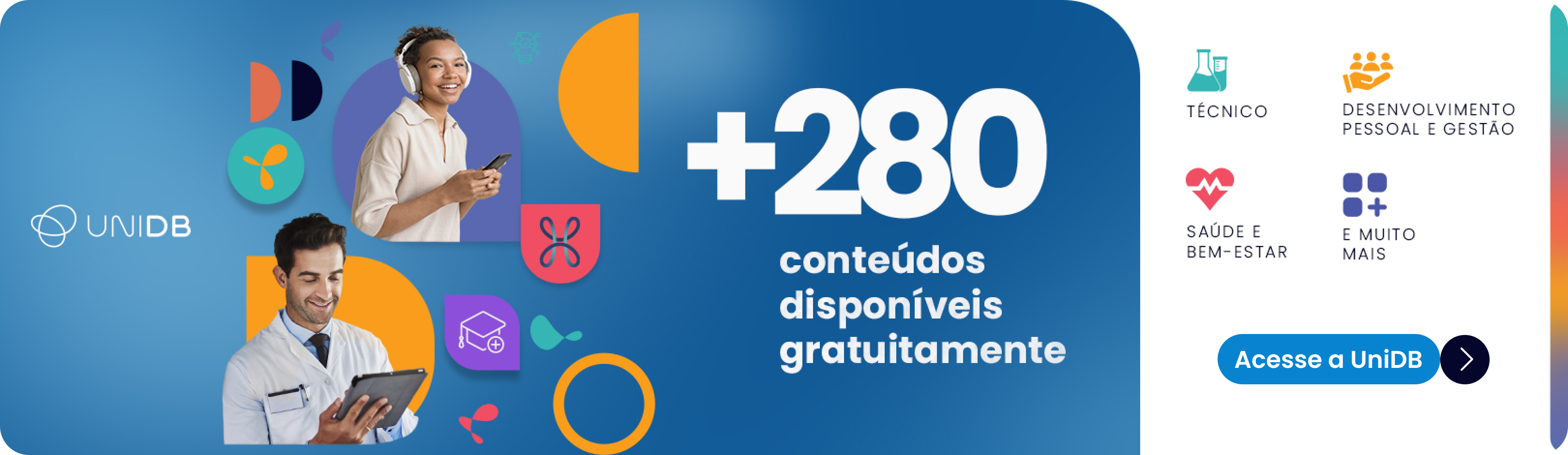 UniDB – +280 conteúdos disponíveis gratuitamente