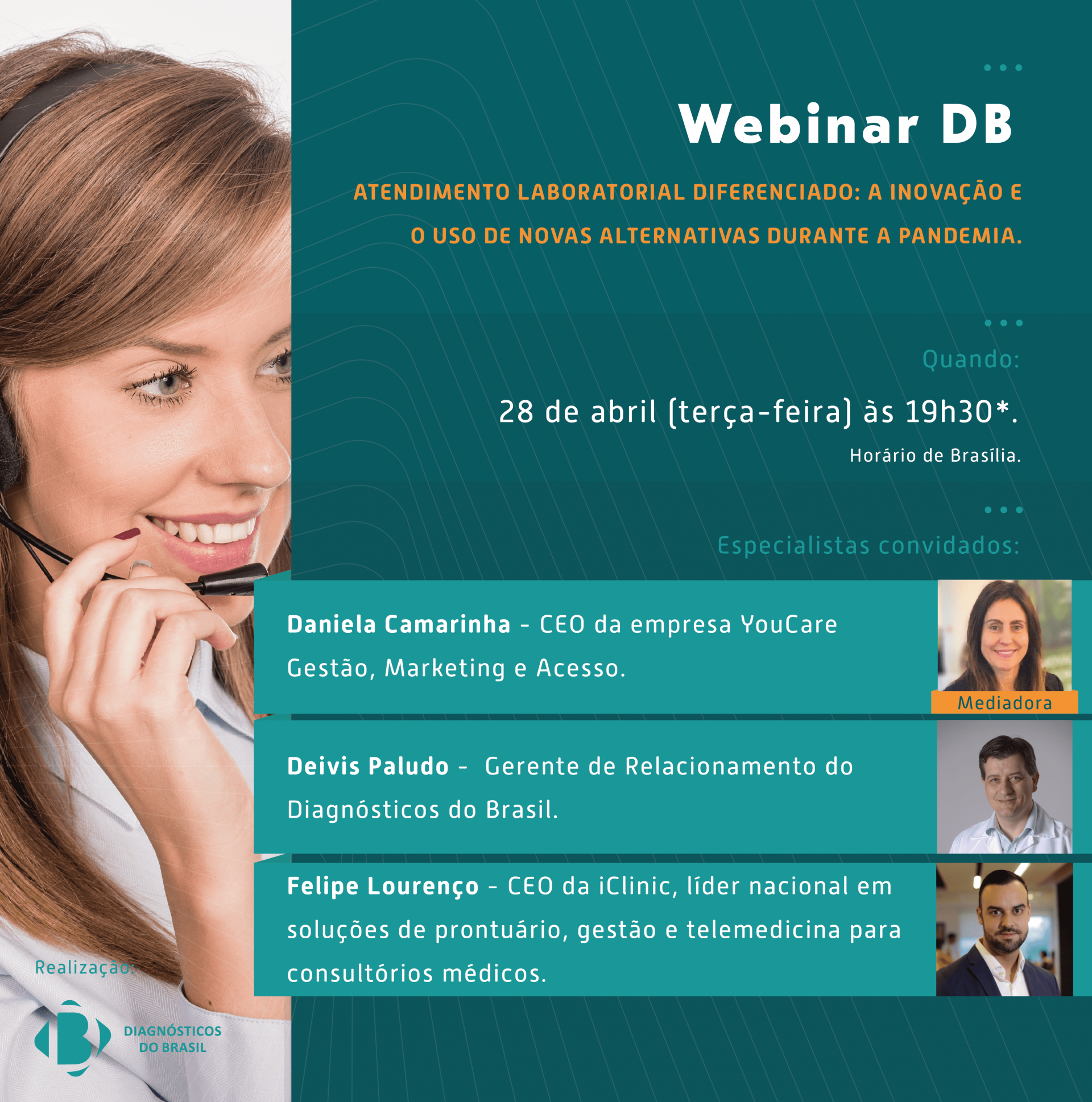 WEBINAR DB| Atendimento laboratorial diferenciado: A inovação e o uso de novas alternativas durante a pandemia.