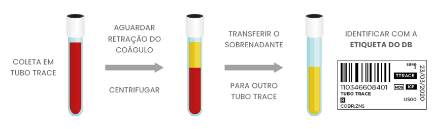 INSTRUÇÕES DE COLETA EM TUBO TRACE - SORO