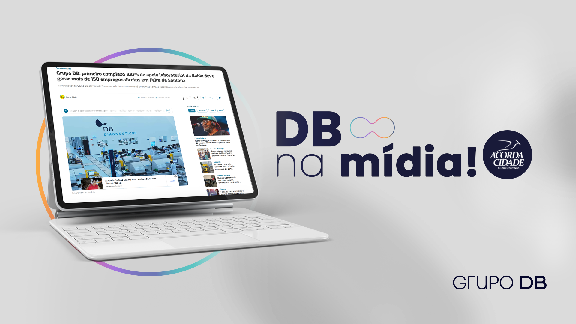 Grupo DB é notícia em Feira de Santana   | Diagnósticos do Brasil: Referência em Apoio Laboratorial