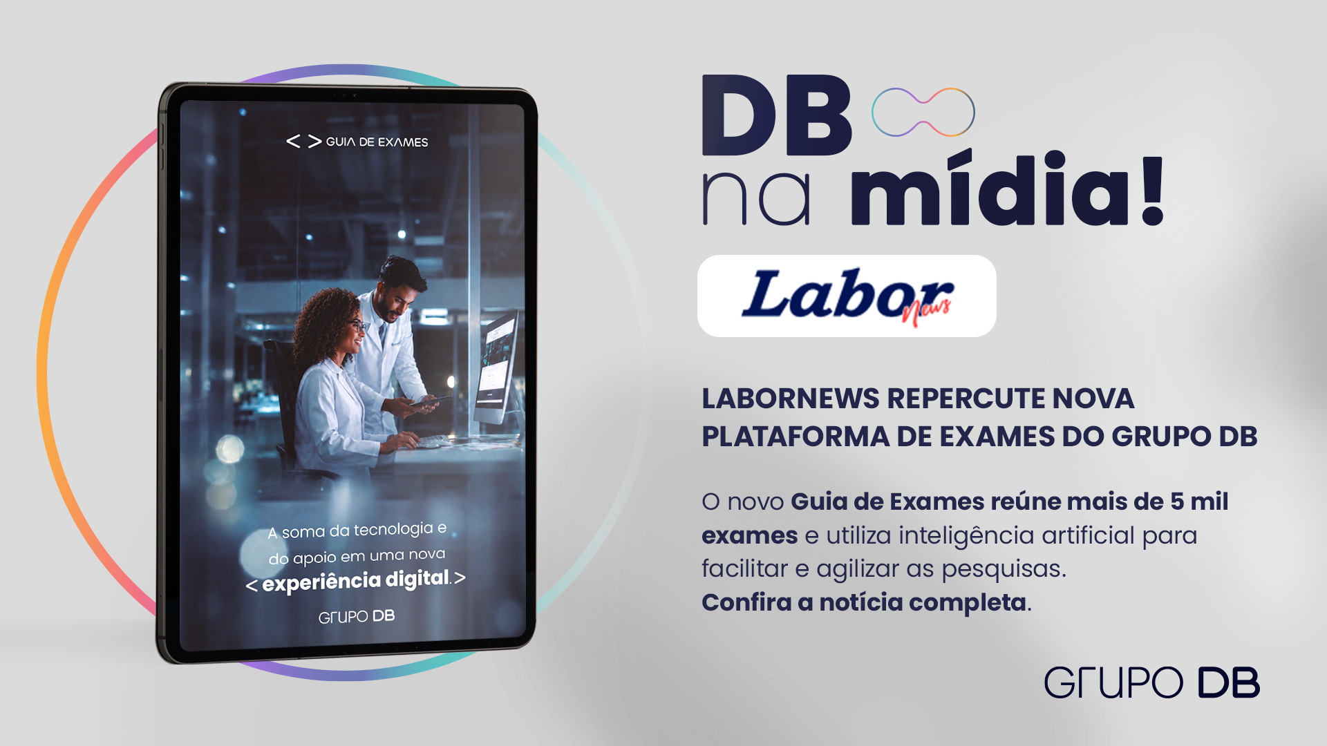 Grupo DB ganha destaque no LaborNews  | Diagnósticos do Brasil: Referência em Apoio Laboratorial
